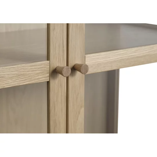 Witryna dwudrzwiowa ELBA 190 drewniana - Zdjęcie 4