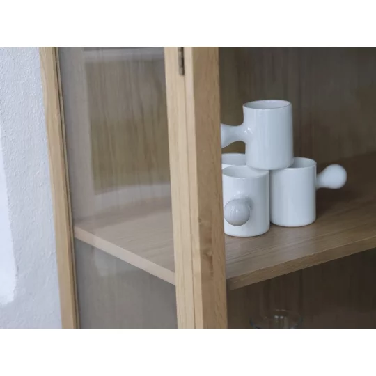 Witryna dwudrzwiowa ELBA 190 drewniana - Zdjęcie 14