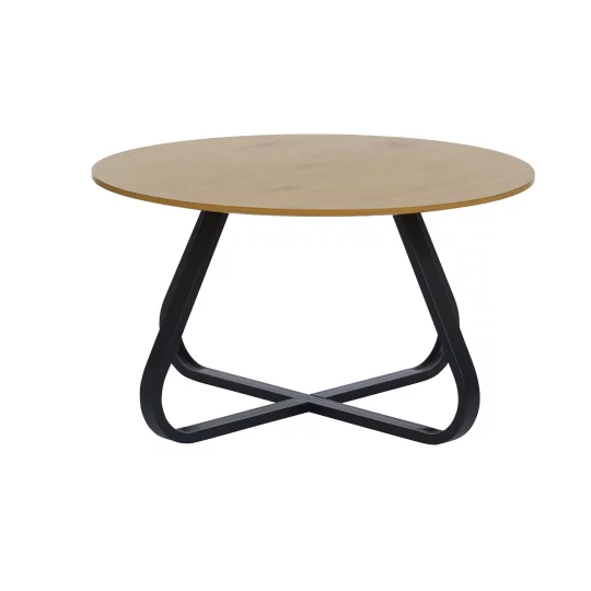 Stolik kawowy CESURA fi 80 drewniany - Zdjęcie 2