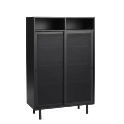 Komoda dwudrzwiowa VEEP 140 metalowa Czarny