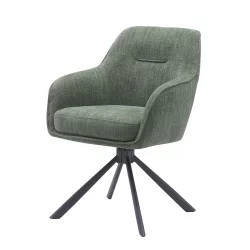 Krzesło obrotowe tapicerowane AVOLA - czarne nogi