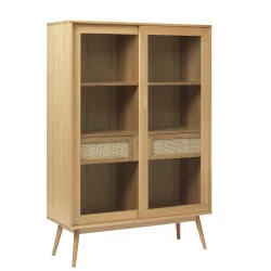 Witryna dwudrzwiowa z szufladami BARRALI 160 Drewniany