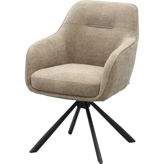 Krzesło obrotowe tapicerowane AVOLA - czarne nogi