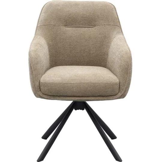 Krzesło obrotowe tapicerowane AVOLA - czarne nogi - Zdjęcie 2