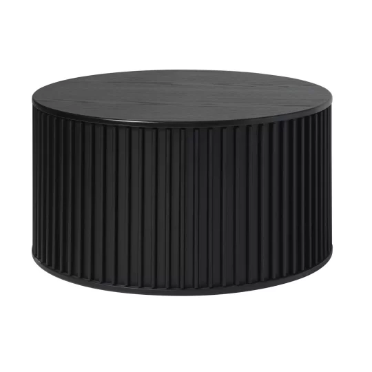 Stolik kawowy okrągły SIENA fi 85 czarny