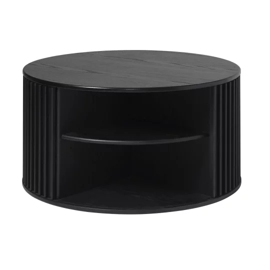 Stolik kawowy okrągły SIENA fi 85 czarny - Zdjęcie 2