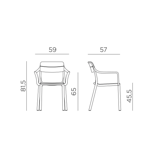 Krzesło Nardi CASSIA - Zdjęcie 2