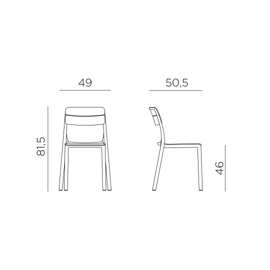 Krzesło Nardi CASSIA BISTROT - Zdjęcie 4