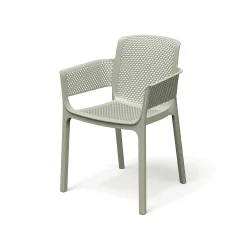 Krzesło ogrodowe z podłokietnikami NEXO Ecru