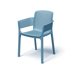 Krzesło ogrodowe z podłokietnikami NEXO Błękitny