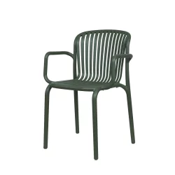 Krzesło ogrodowe z podłokietnikami BRENE Miętowy