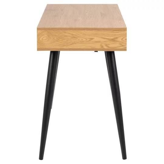 Biurko NIKOS 110x50 drewniane - czarne nogi - Zdjęcie 5