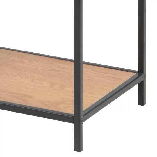 Regał ZAKARIA 77x114 drewniany/czarny - Zdjęcie 6