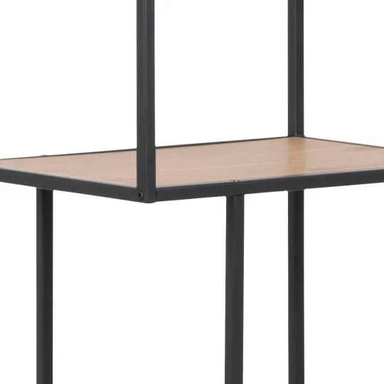 Regał ZAKARIA 77x185 drewniany/czarny - Zdjęcie 5