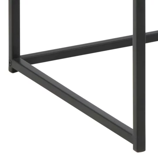 Biurko ZAKARIA 100x45 drewniane/czarne - Zdjęcie 5