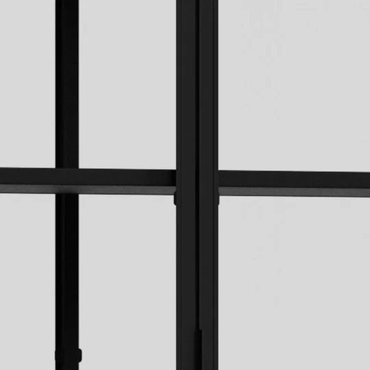 Witryna ZAKARIA 77x35x150 czarna - Zdjęcie 7