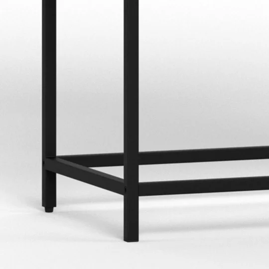 Witryna ZAKARIA 77x35x150 czarna - Zdjęcie 8