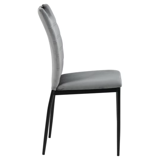 Krzesło tapicerowane ETNA szare - Zdjęcie 3