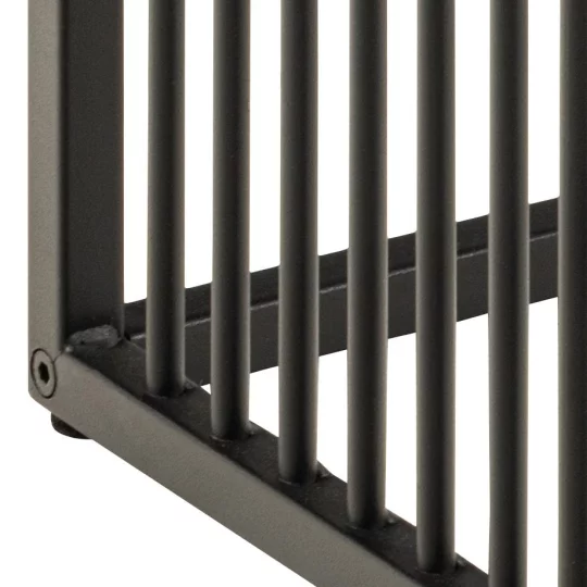 Stolik kawowy RAYO 40x40 czarny/szklany - Zdjęcie 6