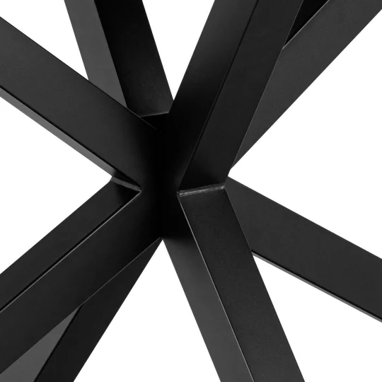 Stół prostokątny RITA 135x80 czarny - Zdjęcie 4