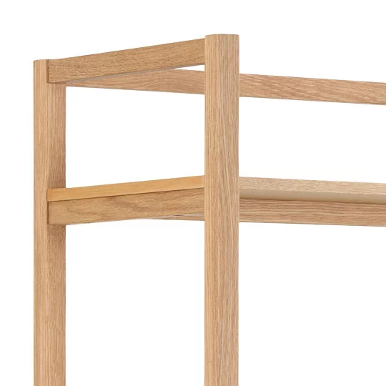 Regał z sześcioma półkami PIGALE 80x40 drewniane - Zdjęcie 4