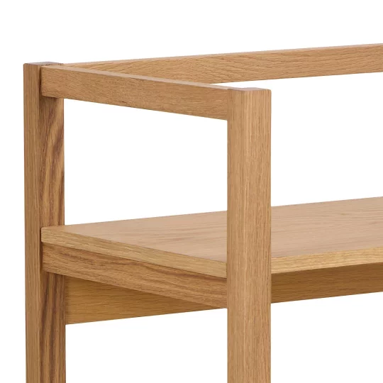 Regał z trzema półkami PIGALE 80x40 drewniany - Zdjęcie 4