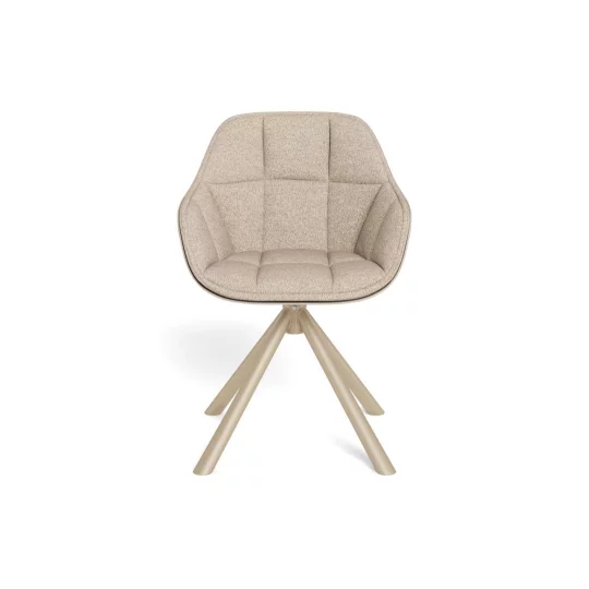 Krzesło tapicerowane VENICE beżowe - beżowe nogi - Zdjęcie 2
