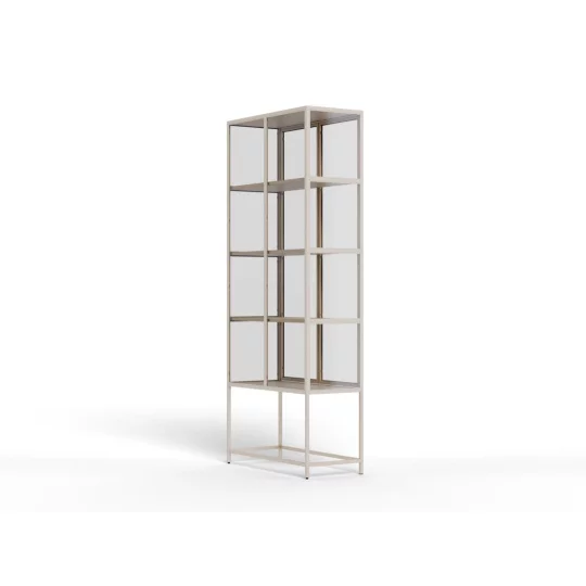 Witryna ZAKARIA 77x35 beżowa - Zdjęcie 4