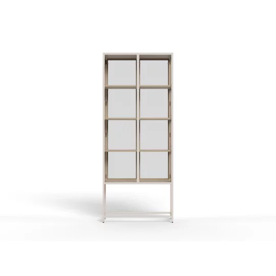 Witryna ZAKARIA 77x35 beżowa - Zdjęcie 5