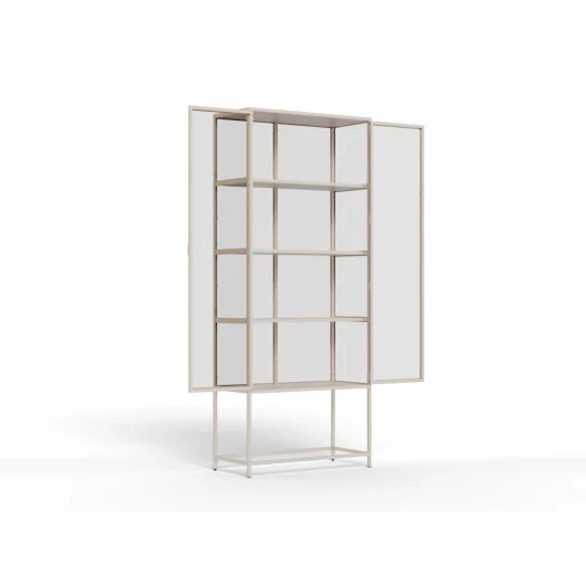 Witryna ZAKARIA 77x35 beżowa - Zdjęcie 9