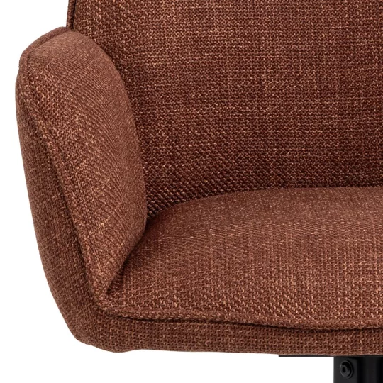 Krzesło tapicerowane VERMONT brązowe - Zdjęcie 5