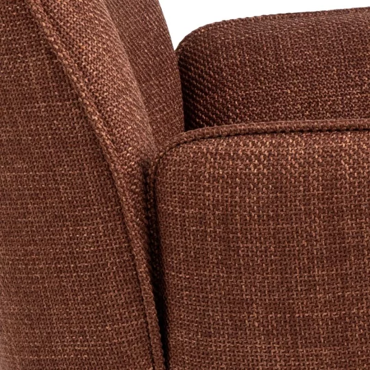 Krzesło tapicerowane VERMONT brązowe - Zdjęcie 6