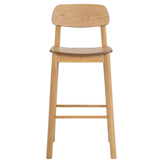 Hoker z oparciem KAMI drewniany - Zdjęcie 2