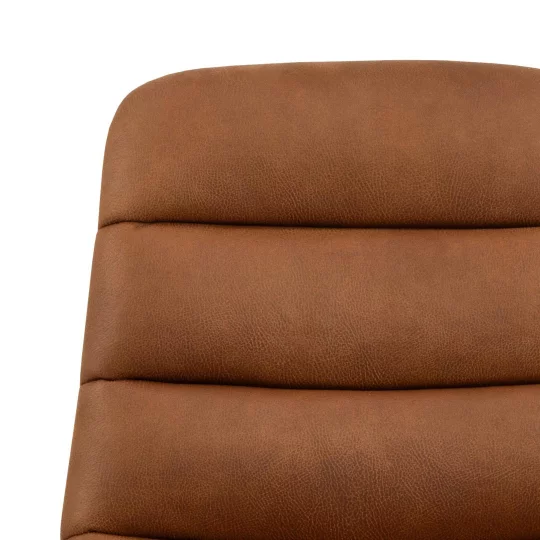 Krzesło z ekoskóry MONTI brązowe - Zdjęcie 6