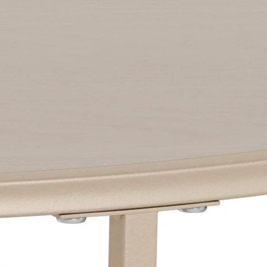 Stolik kawowy okrągły ZAKARIA fi 80 beżowy - Zdjęcie 4