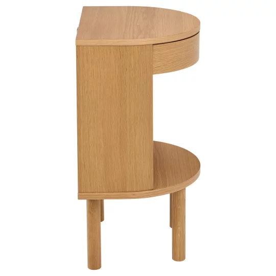 Stolik nocny z nóżkami DROVE drewniany - Zdjęcie 4