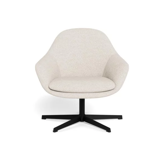 Fotel tapicerowany obrotowy BENO ecru - Zdjęcie 2