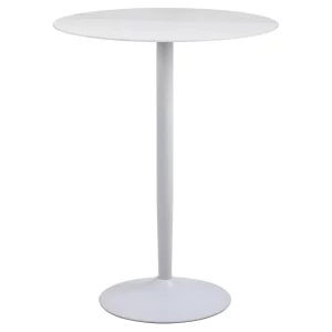 Stolik barowy LAURENT fi 80 biały