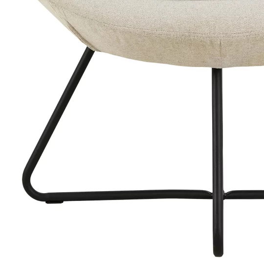 Fotel tapicerowany DELMARO kaszmirowy - Zdjęcie 5