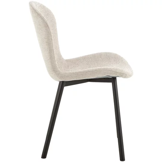 Krzesło tapicerowane SANTOS beżowe - Zdjęcie 5