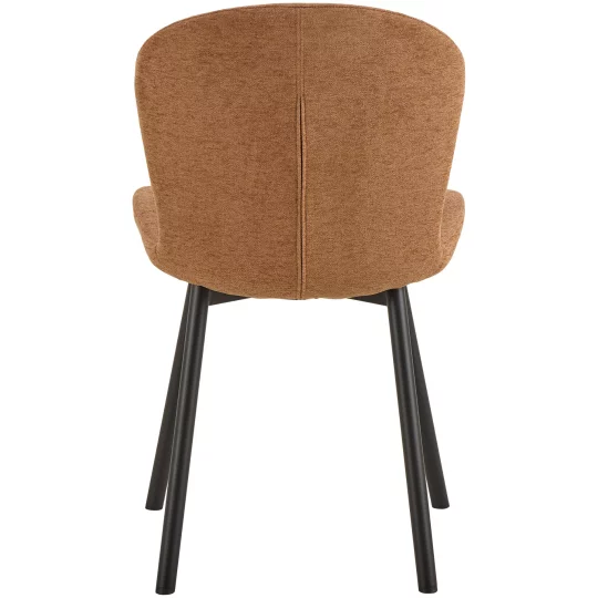 Krzesło tapicerowane SANTOS brązowe - Zdjęcie 4