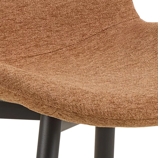 Krzesło tapicerowane SANTOS brązowe - Zdjęcie 7