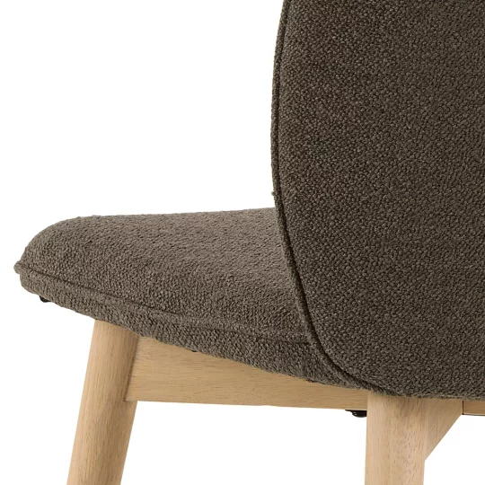 Krzesło tapicerowane RIZO brązowe - Zdjęcie 7