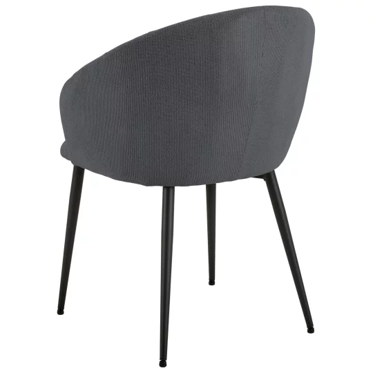 Krzesło tapicerowane CLARA antracytowe - Zdjęcie 2