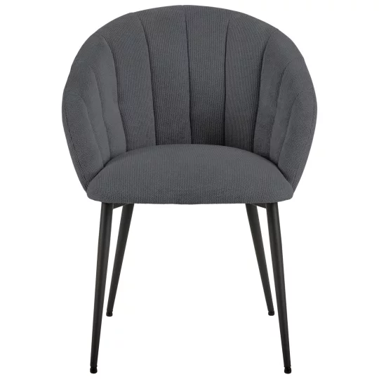 Krzesło tapicerowane CLARA antracytowe - Zdjęcie 3