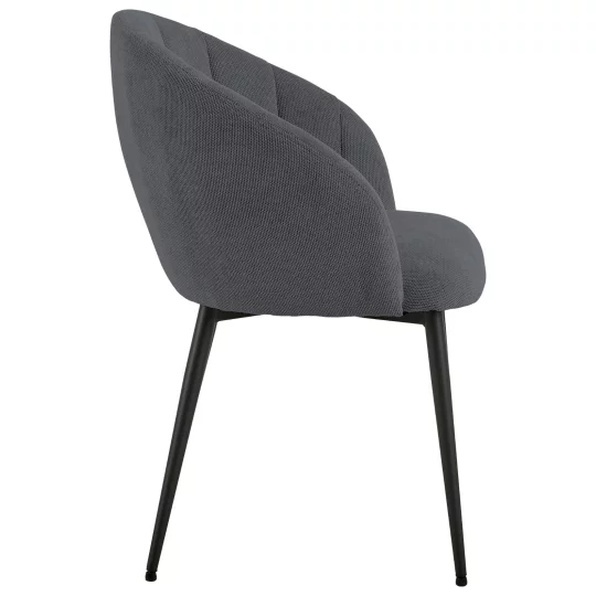 Krzesło tapicerowane CLARA antracytowe - Zdjęcie 6