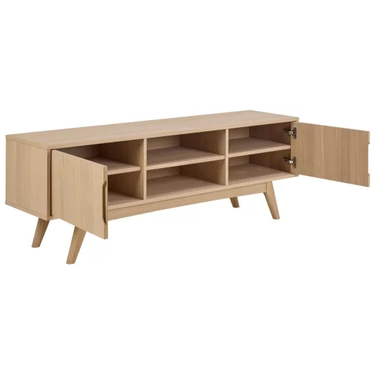 Szafka RTV NOEMI 160x40 drewniana - Zdjęcie 4