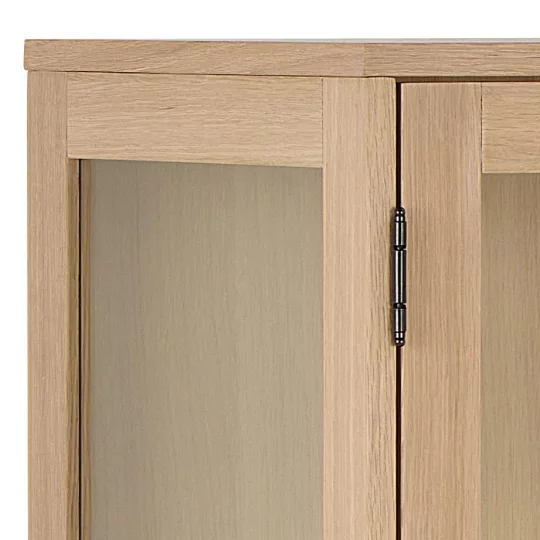 Witryna trzydrzwiowa NOEMI 140x40 drewniana - Zdjęcie 5