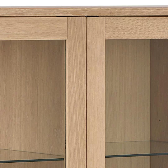 Witryna trzydrzwiowa NOEMI 140x40 drewniana - Zdjęcie 7