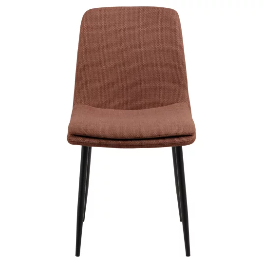 Krzesło tapicerowane BRERA brązowe - Zdjęcie 3